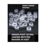Swart SİNGER PFAFF ZETİNA JANOME BROTHER 50 ADET MASURA