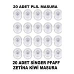 Swart Singer Pfaff Zetina Janome Homemax Brother Kiwi Diamond Uyumlu plastik Masura 20 adet