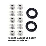 Swart Sınger Zetina Dikiş Makinesi Demir Masura Ve Masura Lastiği (10 Adet Masura Ve 2 Adet Lastik)