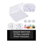 Swart Singer Zetina Janome Pfaff Brother ev tipi 25 adet kutulu masura