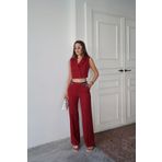 Swass Vesta Yelek Pantolon Takım Bordo