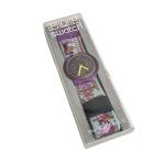 Swatch Pop Lancelot 46,5Mm Lastik Kordon 1992 Vintage Kol Saati (S-036)