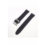 Swatch Uyumlu Slikon Siyah 17 mm Saat Kordonu