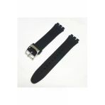Swatch Uyumlu Slikon Siyah 19 mm Saat Kordonu