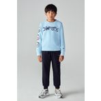 SWATSKY Bg Store Erkek Çocuk Açık Mavi Sweatshirt 23pfwsw1565