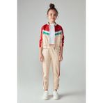 Swatsky Kız Çocuk Renkli Sweatshirt Truvakar Kol Örme Kumaş 4 Yaş İçin Rahat Tasarım