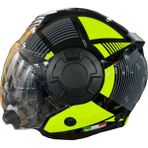 Sway 766 Geko Black Yellow Güneş Vizörlü Yarım Motosiklet Kaskı