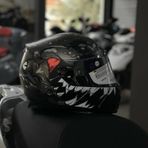 Sway 820 Full Face Aynalı Vizör Kapalı Motosiklet Kaskı L Beden Monster Model