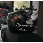 Sway 820 Full Face Aynalı Vizör Kapalı Motosiklet Kaskı M Beden Monster Model