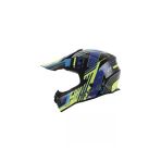 Sway Helmet Fs-617 Meteor Cross Bisiklet Kaskı L Beden Sarı Mavi