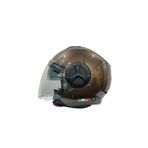 Sway SW-737 Parlak Kahverengi Çenesiz Güneş Gözlüklü Kask
