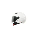 Sway SW 765 Gloss White Güneş Vizörlü Yarım Motosiklet Kaskı AYNA VİZÖR