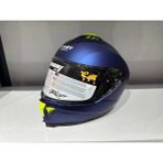 Sway SW-865 Mat Mavi Güneş Gözlüklü Kask