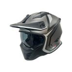 Sway SW726X Tokyo Çene Açılır - Flip Up Kask Beyaz - Mat Tıtanıum - Siyah - 1