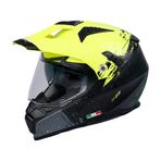 Sway X60 Solid Full Face Enduro Touring Adventure Kapalı Motosiklet Kaskı Xl Beden Sarı Siyah