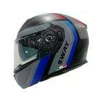 Sway Xbyc 917 Kore Full Face Çene Açılır Motosiklet Kaskı 2Xl Beden Black Blue