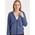 Sweat Poly. Kapşonlu Grey M