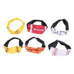 Sweatbands spor alın bandı, 6 adet antrenman alın bandı, fitil, slip, spor koşu bandı, hareket, koşu, yürüyüş bisikleti, antrenman için