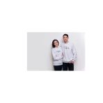 Sweatshirt Sevgili Combin Kalp Nabız Baskılı Pamuklu Kalın Ve Yumuşak Ürün İçi Şardonlu 2 'Li Set