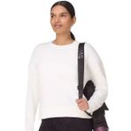 Sweaty Betty After Class Crop Sweats Bisiklet Yaka Sweatshirt, M, 5003304524, Beyaz, kadın