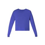 Sweaty Betty After Class Crop Sweats Bisiklet Yaka Sweatshirt, XS, 5003304575, Mavi, kadın