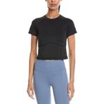 Sweaty Betty All Day Cropped T-shirt Kadın, S, 2155798, Siyah