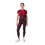 Sweaty Betty ATHLETE CROP SEAMLESS W Bisiklet Yaka T-Shirt, M, 5003304583, Bordo, kadın