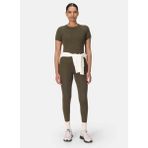 Sweaty Betty SB10169-301 All Day Cropped T-Shırt Yeşil Bisiklet Yaka Normal Düz Kadın T-Shirt