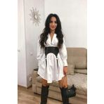 Sweet Demon Kadın Elbise Üzeri Arkadan Ayarlı Bağlamalı Şık Deri Korse Kemer Siyah