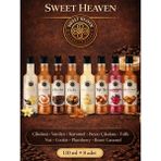Sweet Heaven 8'li 8x110 ml Kahve Şurubu 880 ml Vanilya, Karamel, Çikolata ve Cookie Aromalı