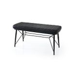 Sweet Home Masa Sandalye Ahtapot Sırtsız Bench Puf 40cmx95cm Siyah Beyaz