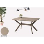 Sweet Home Masa Sandalye Anka Açılır Mdf Masa Tesla Metal Ayak Mutfak,Salon,Yemek Odası Masası 80x130 cm Cappicino