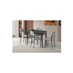 Sweet Home Masa Sandalye Kelebek 60 x 100 Cm Tekno Kenar Mdf H.G Açılır Masa 4 Adet Ay Sandalye Takım