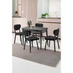 Sweet Home Masa Sandalye Kelebek 60 x 100 Cm Tekno Kenar Mdf H.G Açılır Masa 4 Adet Esinti Sandalye Takım
