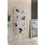 Sweet Home Masa Sandalye Metal Kitaplık 4 Raflı Ev Ofis Rafı Dosya Kitap Rafı