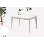 Sweet Home Masa Sandalye Yanlardan Açılır 80 x 120 Yakamoz Arda Masa Topkapı Ayak Beyaz
