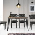 Sweet Home Milano Mdf Aris Masa +4 Adet Gala Sandalye Takım