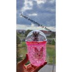 Sweet Pipetli Çift Çidarlı Mika Suluk - Pembe