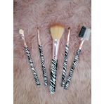 Sweet Rose 5 Parça Makyaj Fırçası Seti "beyaz Zebra" Tasarımlı Makyaj Fırçası 13092022