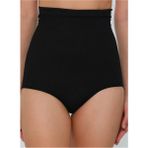 Sweet Sauna Göbek Alt Karın ve Basen Toparlayıcı Sıkılaştırıcı Gögüs Altı Kadın Kaydırmaz Siyah Yüksek Bel Silikonlu Slip Korse - 2XL