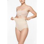 Sweet Sauna Göbek Alt Karın ve Basen Toparlayıcı Sıkılaştırıcı Gögüs Altı Kadın Kaydırmaz Ten Yüksek Bel Silikonlu Slip Korse - XL