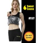 Sweet Sauna Yeni Sezon Spor Askılı Atlet Unisex Sweet Sauna Termal Siyah - 3XL