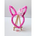 Sweet Twins Accessories Labubu Tavşan Kulaklı Peluş Kız Çocuk Tacı