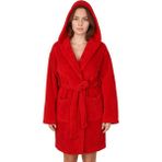 Sweet's Collection Kadın Welsoft Peluş Sabahlık - S - M - Ateş Kırmızı