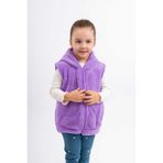 Sweets Collection Kız Çocuk Kapüşonlu Cepli Welsoft Peluş Yelek