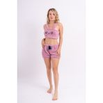 Sweet's Collection Welsoft Peluş Ayarlanabilir Askılı Ikili Pijama Büstiyer Takım - Pudra Pembe