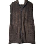 Sweet's Collection Yelek Kadın Uzun Tunik Welsoft Peluş - 2XL - Antik Taba