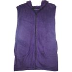 Sweet's Collection Yelek Uzun Tunik Welsoft Peluş Kadın - Koyu Mor