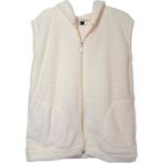 Sweet's Collection Yelek Welsoft Peluş Kapüşonlu - Açık Krem
