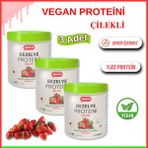 Sweetwell Çilek Aromalı Vegan Bezelye Proteini 400 gr x 3 Adet - %83 Protein Içerir Pae Protein Powder Strawberry